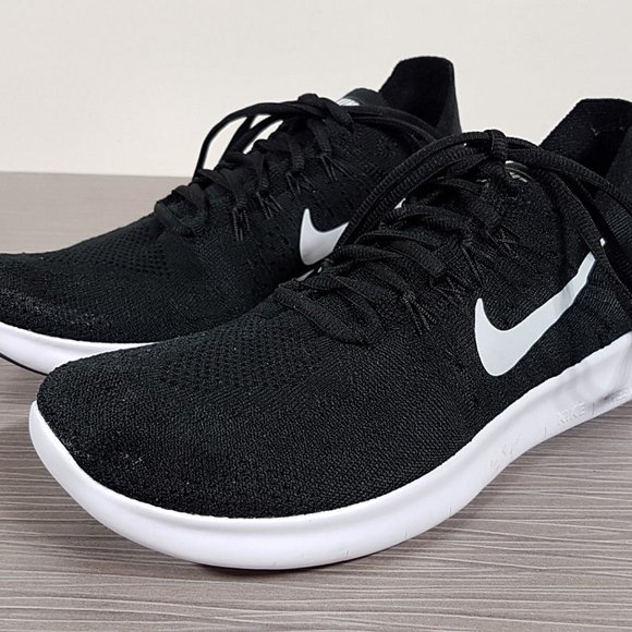 Nike Kids' Free Run Grade School Running Shoes - Black/Silver/Anthracite 5.5Y/38 - Picture 3 of 10